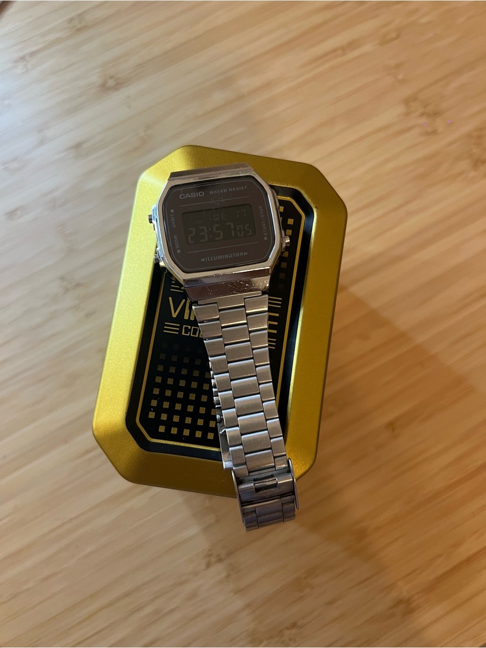 Casio Stainless Steel Illuminator Digital Watch - Silver